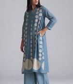 Faded denim cotton linen co-ord set