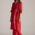 High risk red linen co-ord set