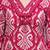 red printed kurta set with dupatta