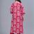 red printed kurta set with dupatta