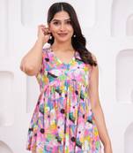Noor Startup Women's Rayon Printed Designer Casual Wear Topper & Tops, Tunics