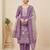 Stylee lifestyle purple linen digital printed dress material