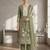 Stylee lifestyle green linen digital printed dress material