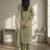 Stylee lifestyle green linen digital printed dress material