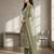 Stylee lifestyle green linen digital printed dress material