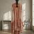 Stylee lifestyle orange linen digital printed dress material