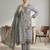Stylee lifestyle grey linen digital printed dress material