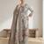 Stylee lifestyle olive linen digital printed dress material