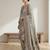 Stylee lifestyle olive linen digital printed dress material
