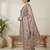 pink linen digital printed dress material