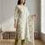 Stylee lifestyle off white pure cotton digital printed dress material
