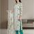 Stylee lifestyle off white pure cotton digital printed dress material