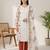 Stylee lifestyle off white pure cotton digital printed dress material