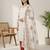 Stylee lifestyle off white pure cotton digital printed dress material
