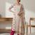 Stylee lifestyle off white pure cotton digital printed dress material