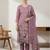 Stylee lifestyle purple linen shimmer digital printed dress material