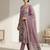 Stylee lifestyle purple linen shimmer digital printed dress material