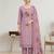 Stylee lifestyle pink linen shimmer digital printed dress material