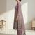 Stylee lifestyle purple linen shimmer digital printed dress material
