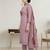 Stylee lifestyle pink linen shimmer digital printed dress material