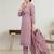 Stylee lifestyle pink linen shimmer digital printed dress material