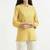 Women yellow airy linen short kurta