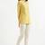 Women yellow airy linen short kurta