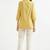 Women yellow airy linen short kurta