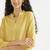 Women yellow airy linen short kurta