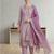 Stylee lifestyle pink linen shimmer digital printed dress material