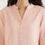 Women salmon pink airy linen short kurta