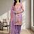Stylee lifestyle purple linen shimmer digital printed dress material