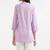 Women lilac airy linen short kurta
