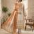 Stylee lifestyle beige linen shimmer digital printed dress material