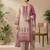Stylee lifestyle pink linen shimmer digital printed dress material