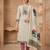 Stylee lifestyle beige linen shimmer digital printed dress material