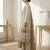 Stylee lifestyle beige linen shimmer digital printed dress material