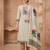 Stylee lifestyle beige linen shimmer digital printed dress material
