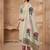 Stylee lifestyle beige linen shimmer digital printed dress material