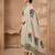 Stylee lifestyle beige linen shimmer digital printed dress material