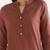 Mandarin collar cotton linen straight kurta