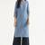 Mandarin collar cotton linen straight kurta