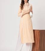 Styllow women embroidered viscose rayon straight kurta