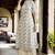 Styllow women floral print pure cotton a-line kurta (white)