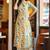Styllow women floral print pure cotton a-line kurta (beige)