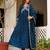 Aliya cut flareid kurta with seqvence embroidry set of 3