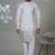 Aesthetic white embroidery kurta for men | premium designer men's kurta
