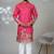 Aesthetic rani pink embroidery kurta for men | premium designer men's kurta