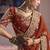 Red silk embroidered wedding wear saree