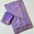 Lavender Color Silver Golden Jari Jaqurad Weaving Work  Georgette Saree 